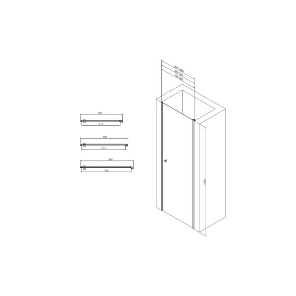 ΑΝΟΙΓΟΜΕΝΗ ΚΑΜΠΙΝΑ ΝΤΟΥΖΙΕΡΑΣ ΜΕ PIVOT ΜΕΝΤΕΣΕ [PIVOTTE-02] 800x1900mm