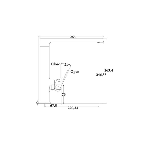 ΒΡΥΣΗ ΚΟΥΖΙΝΑΣ ΤΕΤΡΑΓΩΝΗ [LUME-03]