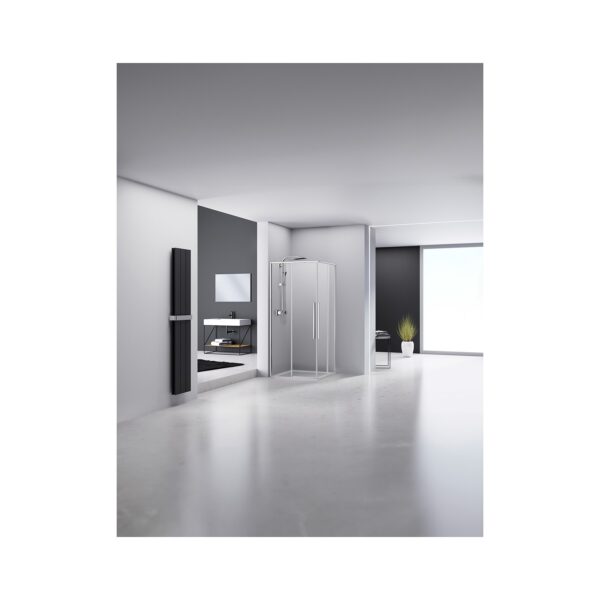 ΓΩΝΙΑΚΗ ΣΥΡΟΜΕΝΗ ΚΑΜΠΙΝΑ ΝΤΟΥΖΙΕΡΑΣ [JACORE-04] 800x800x1950mm