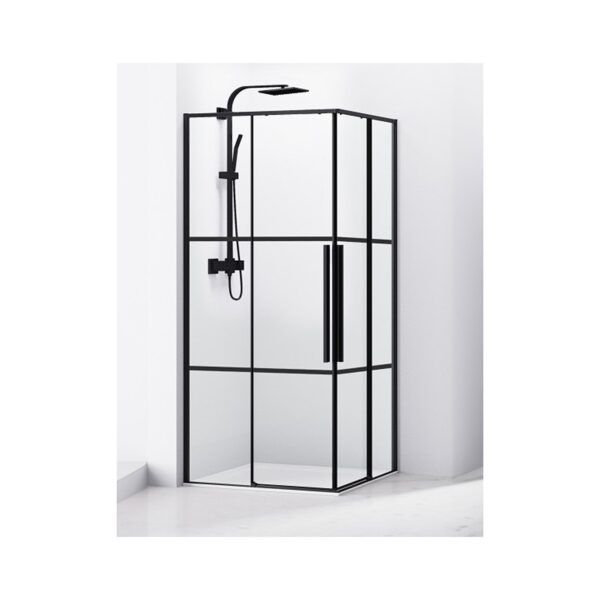 ΓΩΝΙΑΚΗ ΣΥΡΟΜΕΝΗ ΚΑΜΠΙΝΑ ΝΤΟΥΖΙΕΡΑΣ [JACORE-06] 800x800x1950mm