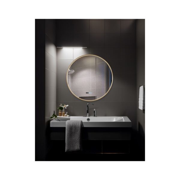 ΚΑΘΡΕΦΤΗΣ LED ΜΕ ΚΟΡΝΙΖΑ ΑΛΟΥΜ. 60Φ ΧΡΥΣΟΣ [VISTA-01]