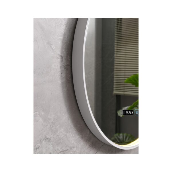 ΚΑΘΡΕΦΤΗΣ LED ΜΕ ΚΟΡΝΙΖΑ ΑΛΟΥΜ. 70Φ ΝΙΚΕΛ [VISTA-03]