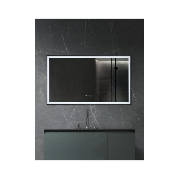 ΚΑΘΡΕΦΤΗΣ LED ΜΕ ΚΟΡΝΙΖΑ ΑΛΟΥΜ. 80x50[MIROA]