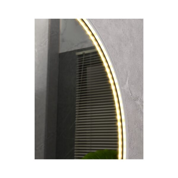 ΚΑΘΡΕΦΤΗΣ LED ΜΕ ΚΟΡΝΙΖΑ ΑΛΟΥΜ. 80Φ ΝΙΚΕΛ [VISTA-03]