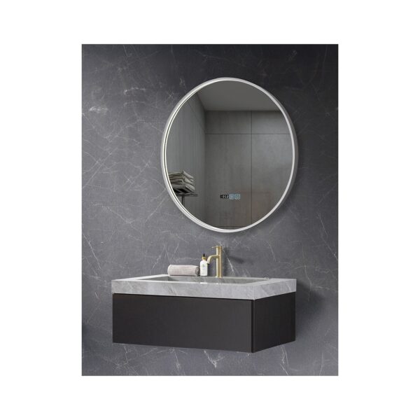 ΚΑΘΡΕΦΤΗΣ LED ΜΕ ΚΟΡΝΙΖΑ ΑΛΟΥΜ. 80Φ ΝΙΚΕΛ [VISTA-03]