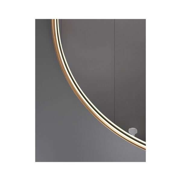 ΚΑΘΡΕΦΤΗΣ LED ΜΕ ΚΟΡΝΙΖΑ ΑΛΟΥΜ. 80Φ ΧΡΥΣΟΣ [VISTA-01]