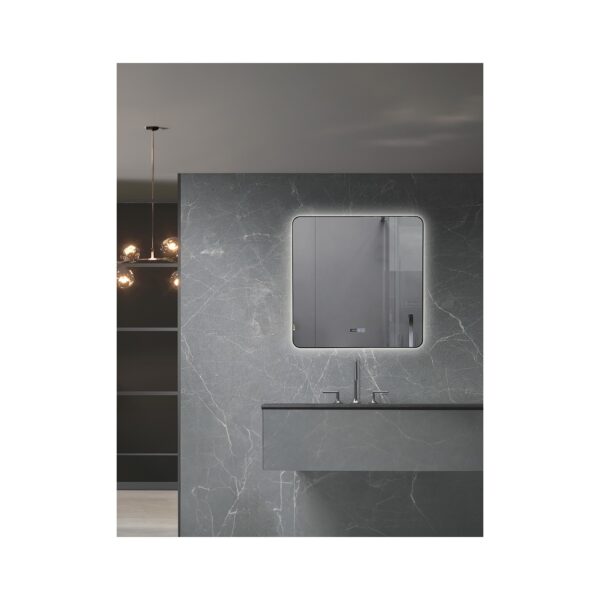 ΚΑΘΡΕΦΤΗΣ LED ΜΕ ΚΟΡΝΙΖΑ ΑΛΟΥΜ. 8MM 90x90 [VIGO]